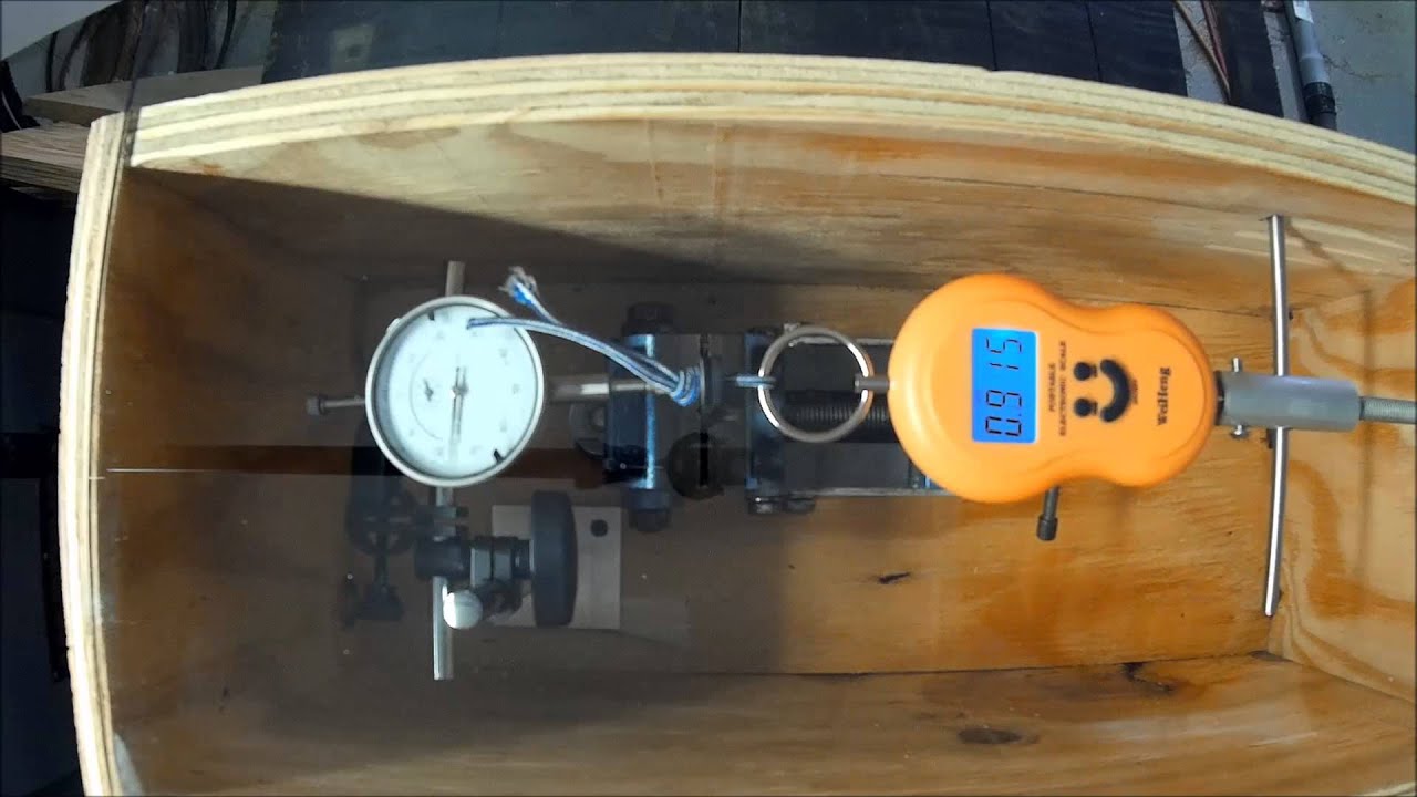 Carbon fiber deflection to failure testing