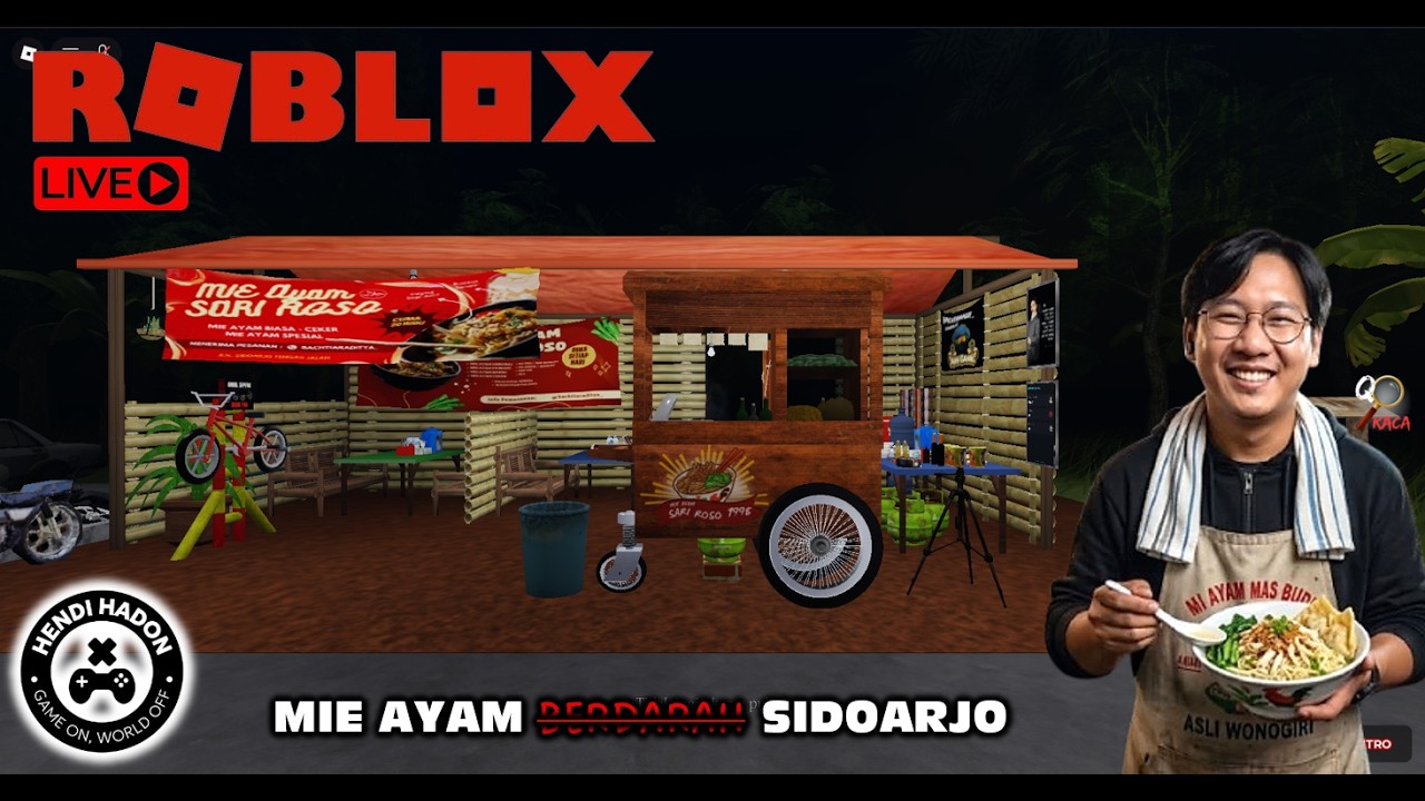 AKU JUALAN MIE AYAM BUAT NAMBAHIN LEBARAN, TAPI KOK.... ROBLOX MIE AYAM SIDOARJO