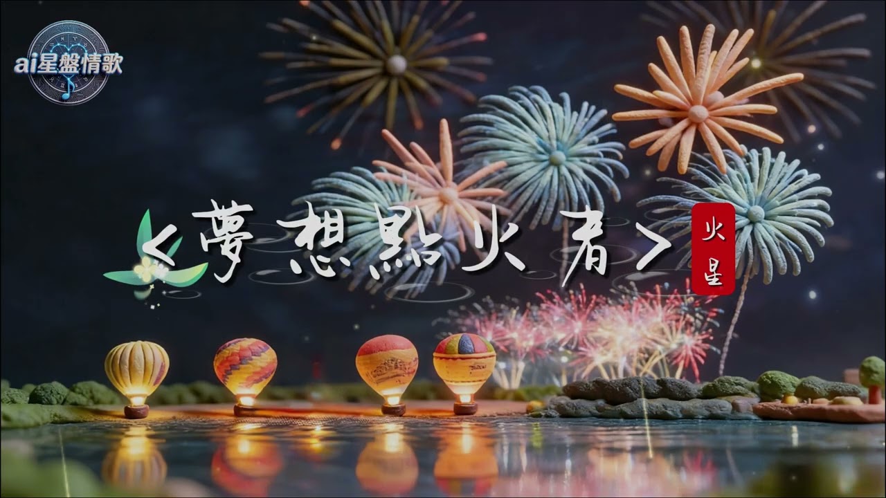 紫微星盤之歌!『夢想點火者』這首歌，就像『火星』一樣—他是「在如風的衝勁中，揉入了如火的赤誠，並在每一次的閃擊與燃燒中，為平凡生活注入無限可能的生命拓荒者」。#AI創作情歌
