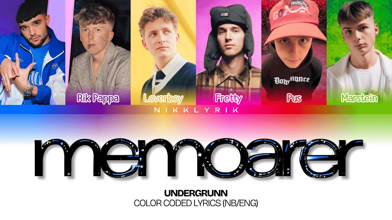UNDERGRUNN 'Memoarer' [Color Coded Lyrics NB/Eng][Fargekodede Tekster NB/Eng]