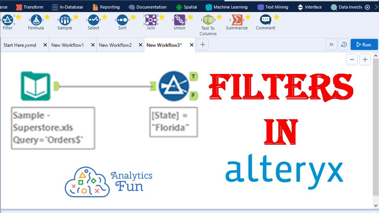 8. 2021 Filter Tool Alteryx | Basic & Custom Filter | Filter Alteryx multiple value Alteryx tutorial