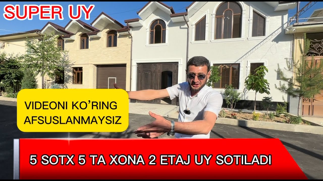 5 SOTX 5 XONA 2 ETAJ JIXOZLARI BILAN YANGI SUPER UY SOTILADI UYNI ORQA TARAFIDAN ANHOR OQIB O'TGAN!