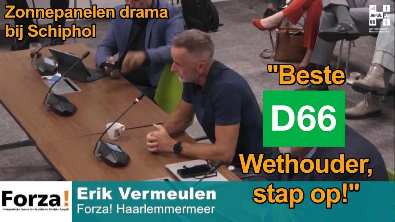 Wethouder, tijd om op te stappen na zonnepanelendrama Schiphol! | Bijdrage Forza! Haarlemmermeer
