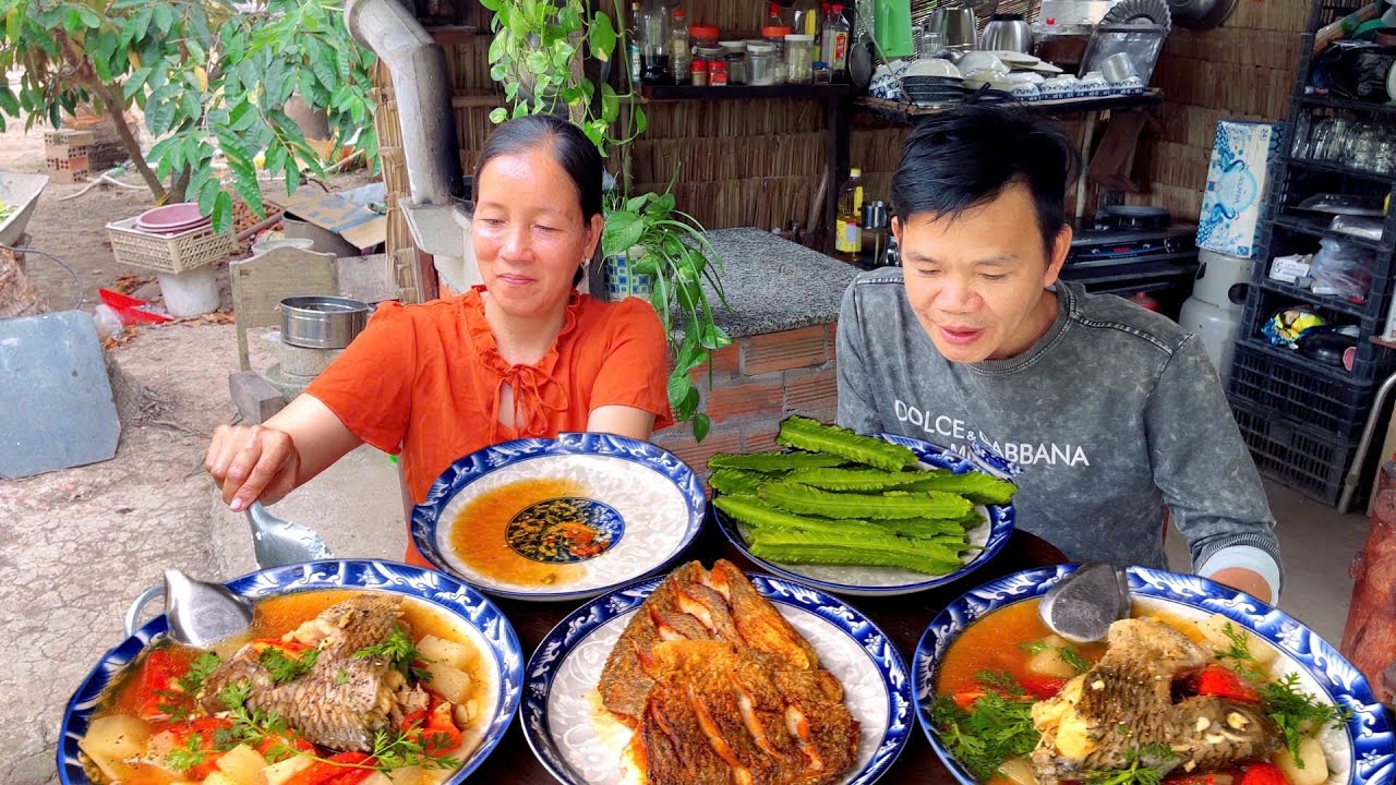 Cá Rô Phi Kho Củ Cải , Vợ Chồng  Vui Được Thành Quả Tốt Sau Thời Gian Gieo Trồng 