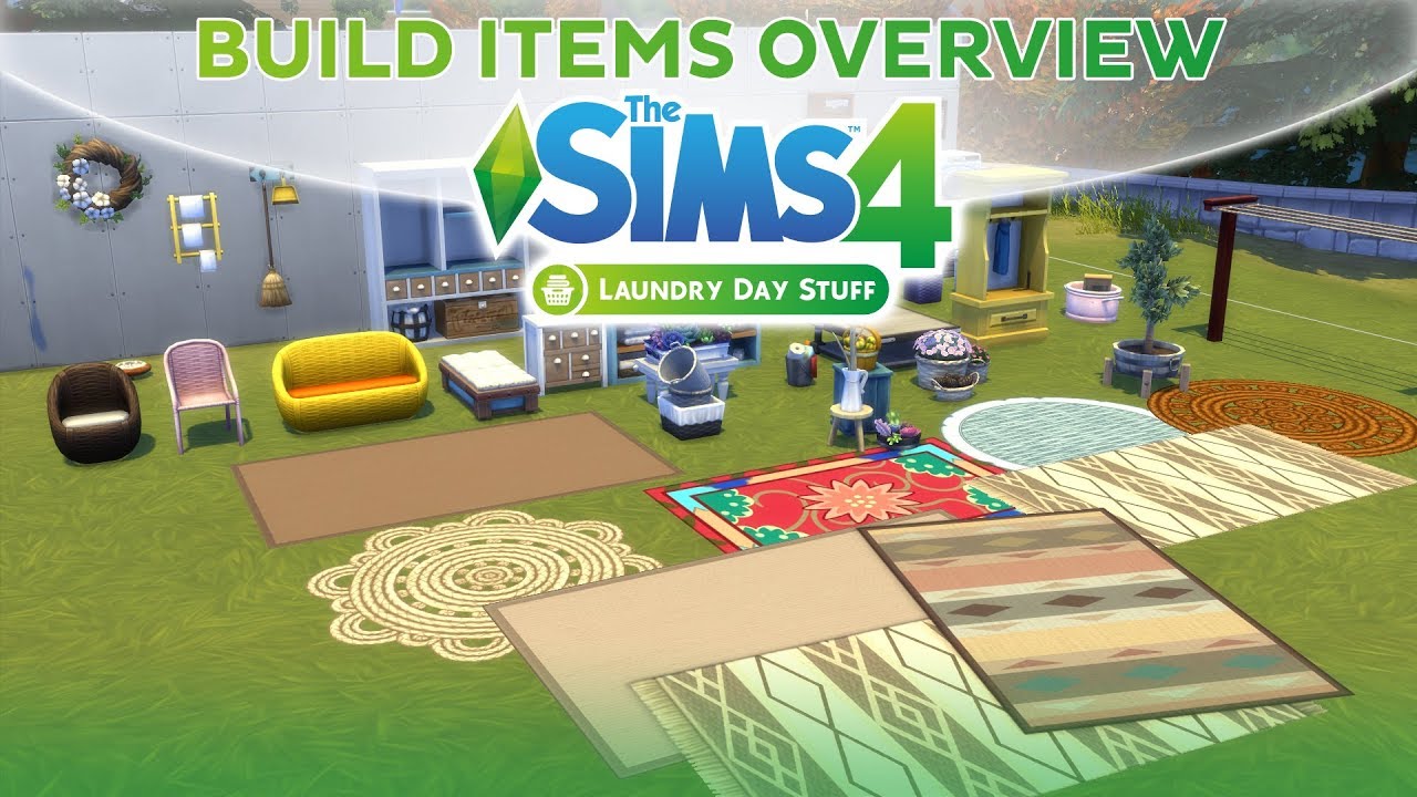 The Sims 4 Laundry Day Stuff: Build Items Overview