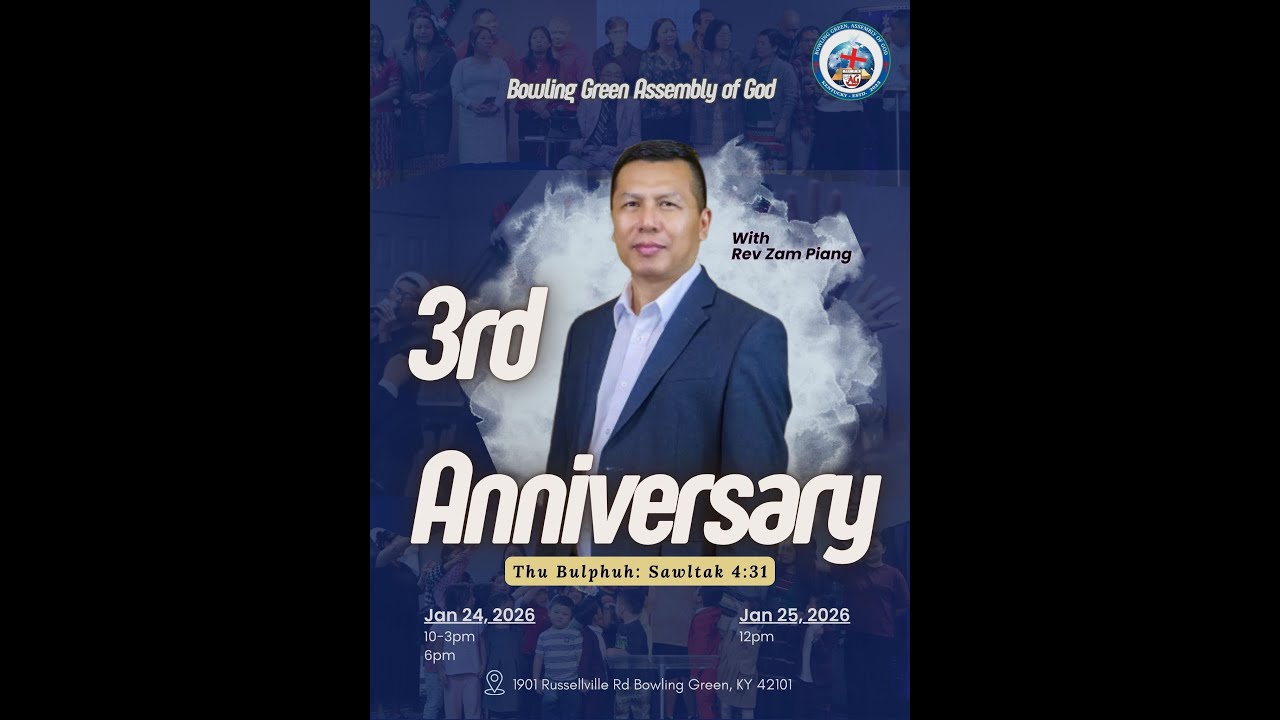 BGAG 3 YEAR ANNIVERSARY REVIVAL SERVICE SERMON:SIA.ZAMPIANG