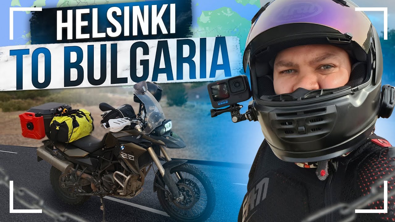 From Helsinki to Bulgaria on a BMW F800GS motorcycle in september. 4500km in rain.