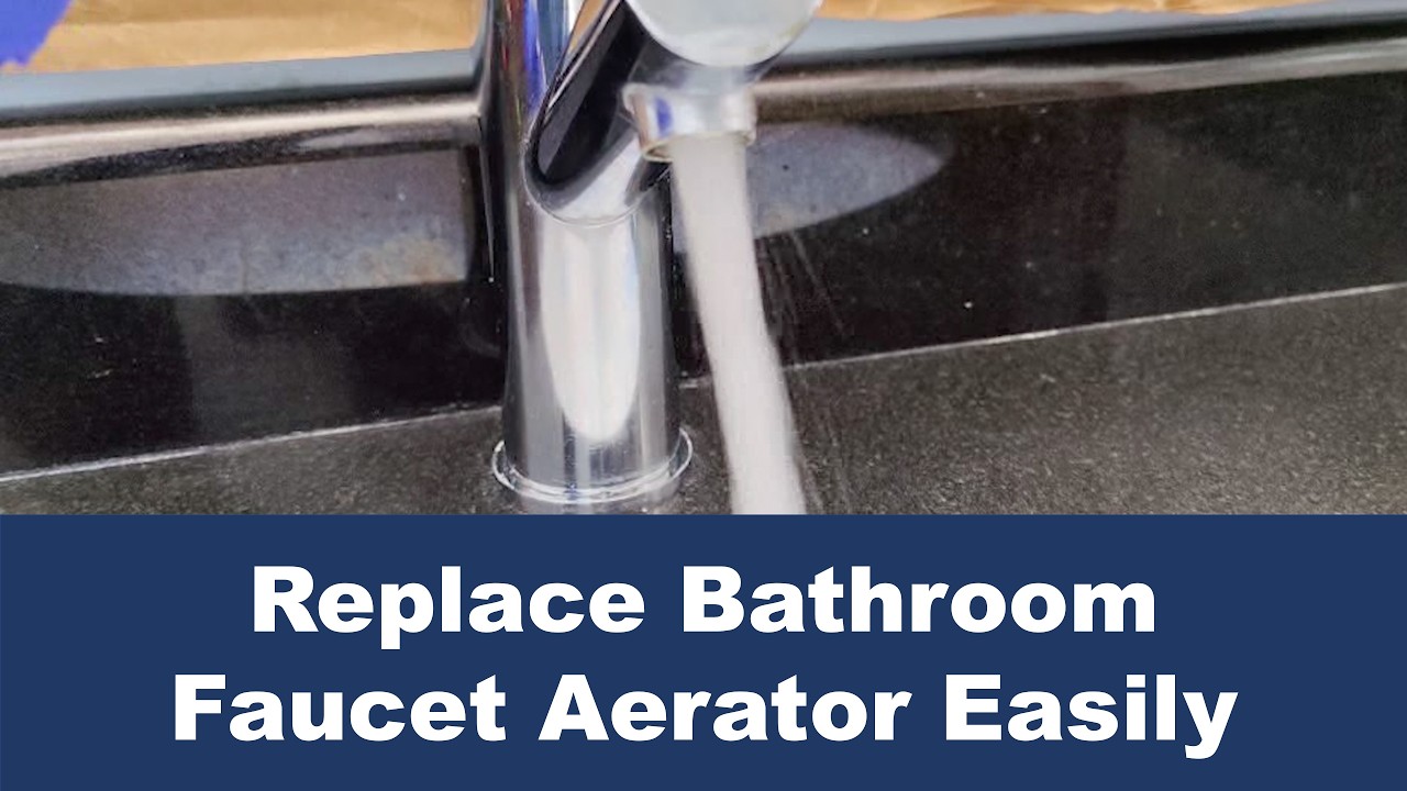 How to Replace Bathroom Faucet Aerator (broken damaged splashing water faucet)