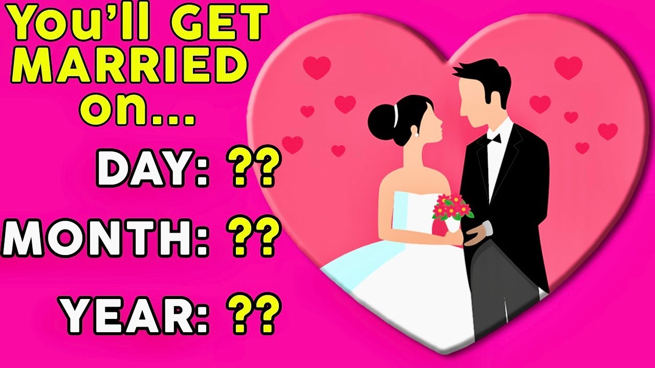 💍 When will YOU GET MARRIED? 💍  Love Personality Test Quiz |  Mister Test