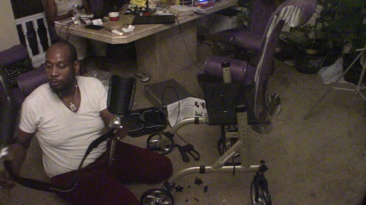 upright walker assembly