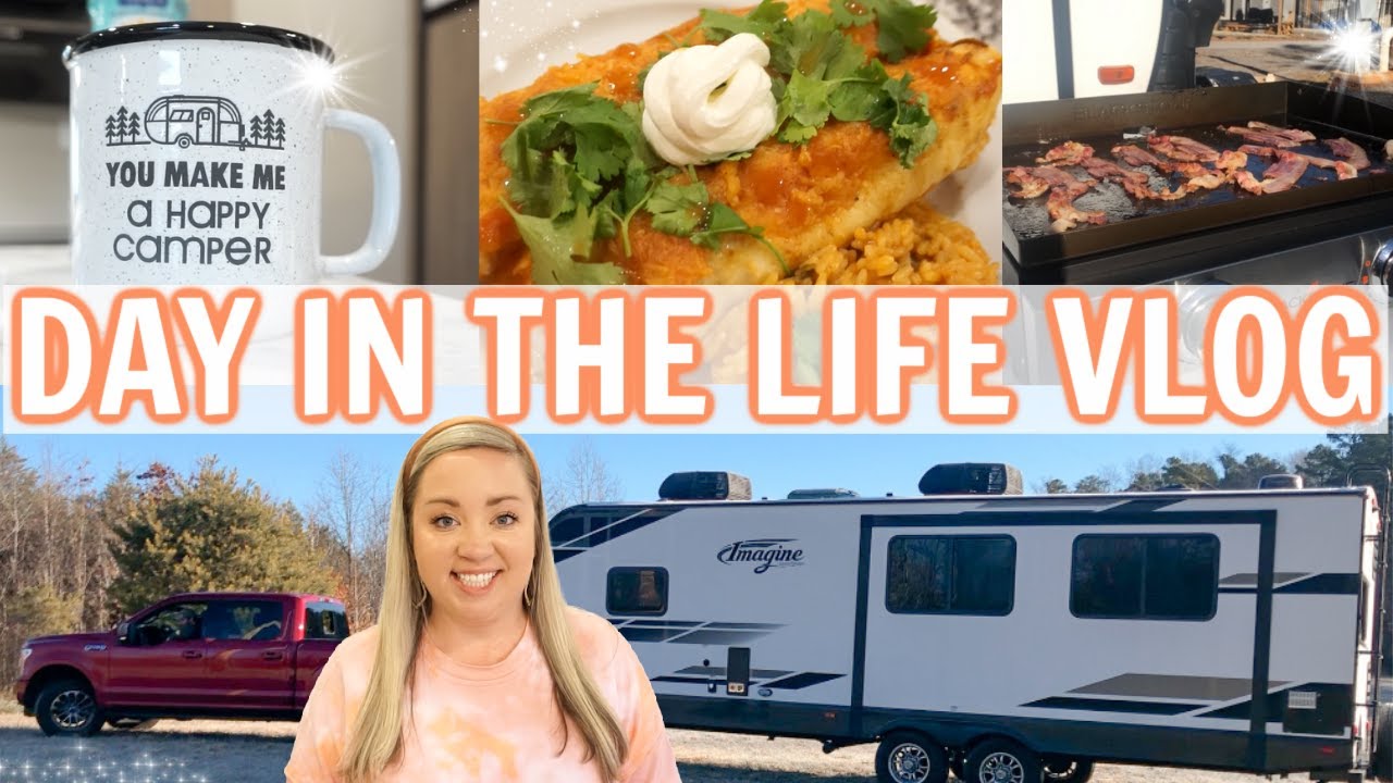 DAY IN THE LIFE | RV CAMPING & COOKING | EASY DINNER RECIPE | JESSICA O'DONOHUE