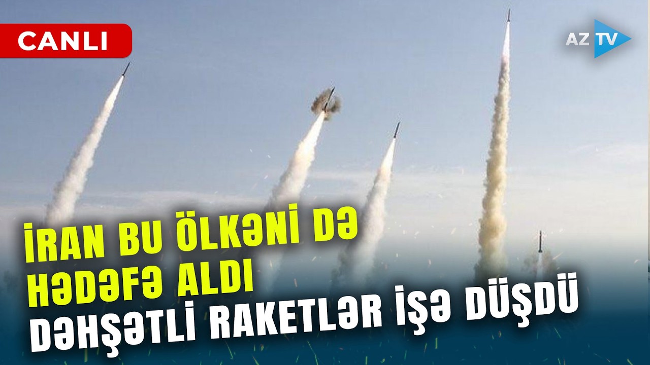 SON DƏQİQƏ! İrandan daha bir ölkəyə KÜTLƏVİ HÜCUM BAŞLADILDI: səma silahları işə düşdü