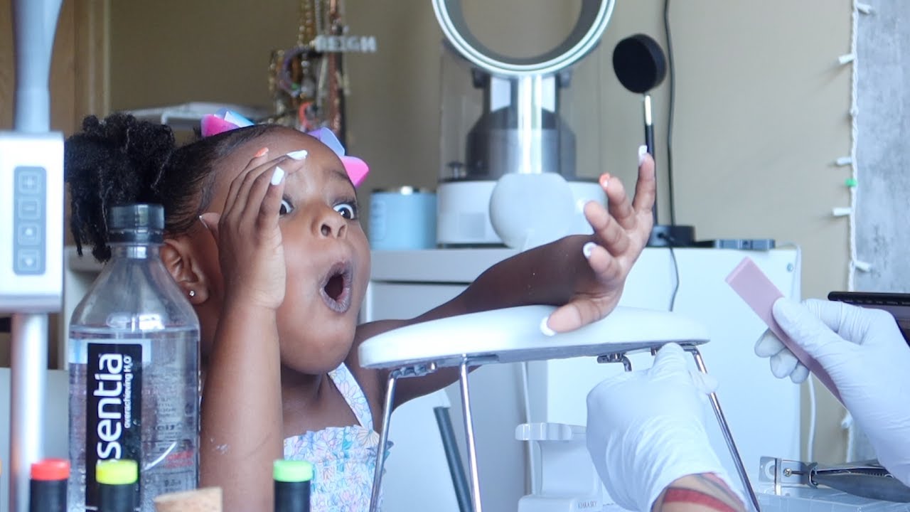 My 4 Year Old Got Polygel Nails! ♡ Vanessa Lynn