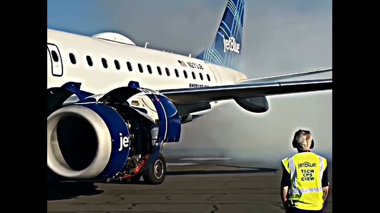 E190 CF34-10E Engine Start and idle ✈😱 🎥:rand281