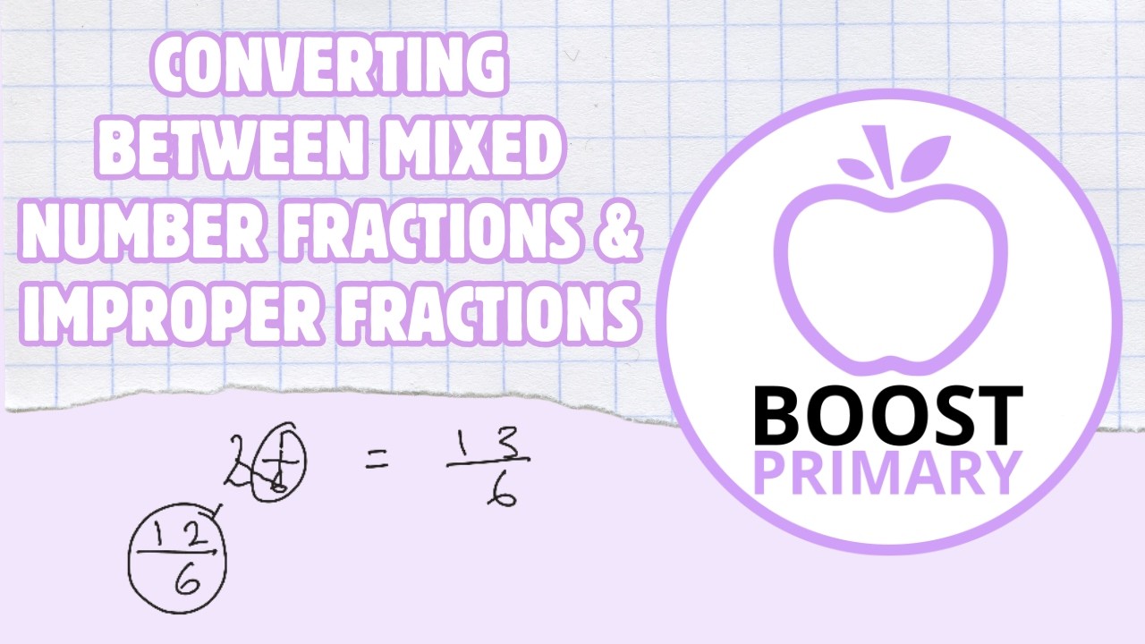 Converting Between Mixed Number & Improper Fractions | Year 6 Maths (KS2) | Boost Arithmetic