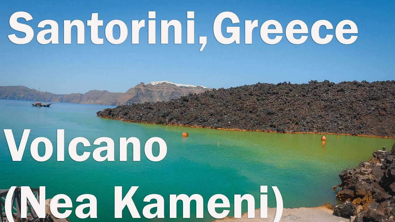 Hiking 3 miles on the Santorini, Greece Volcano (Nea Kameni)