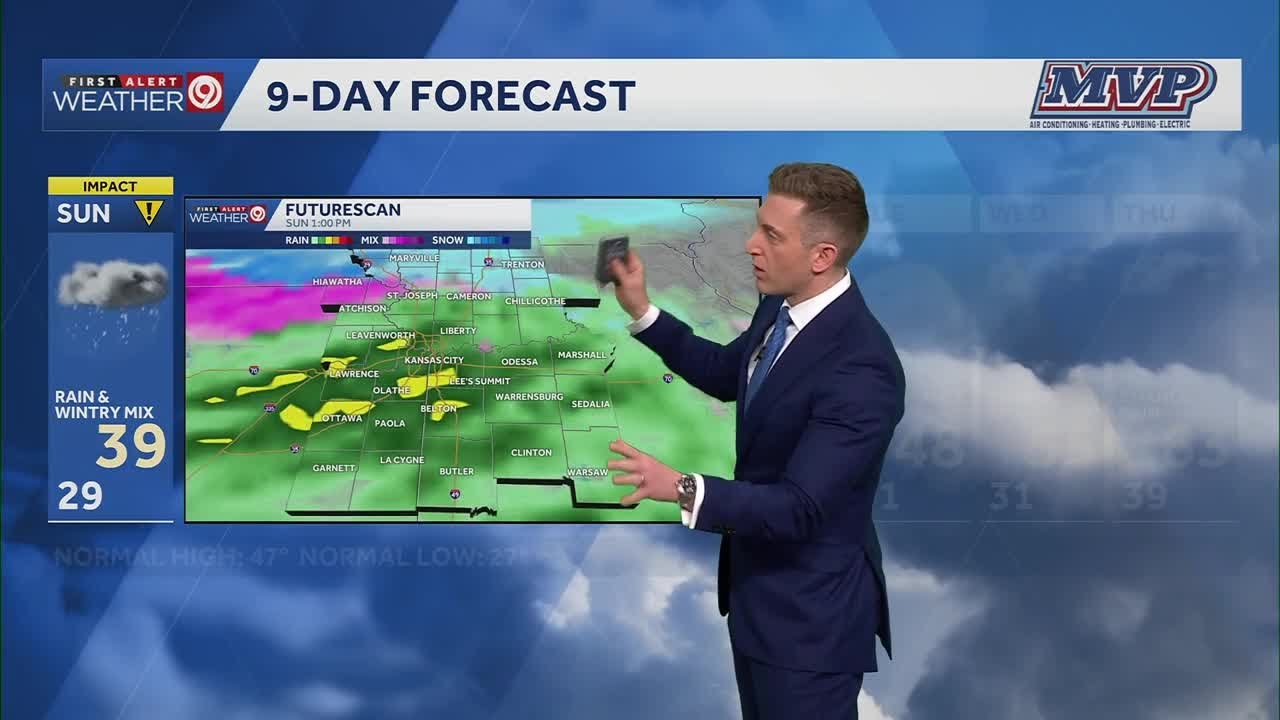 Kansas City could see multiple types of wintry precipitation on Sunday, March 1