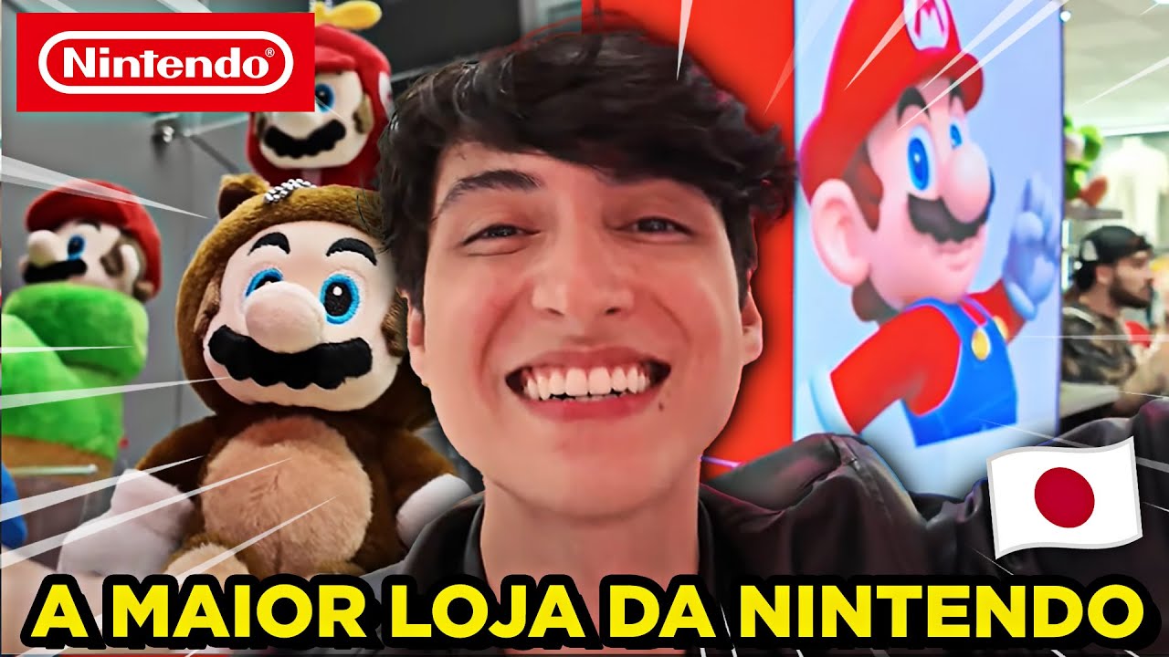 A NOVA E MAIOR Loja da Nintendo no Mundo! | Nintendo Kyoto Store Tour