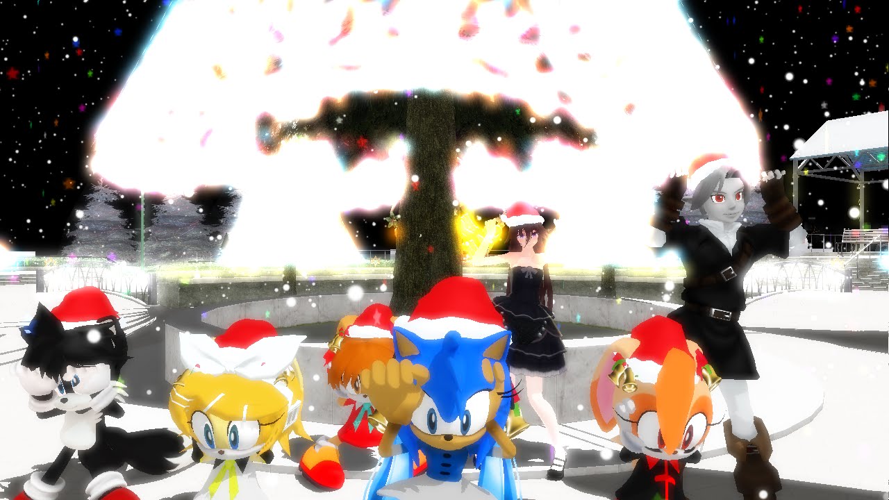 (MMD) Miku and the others - Caramelldansen Christmas