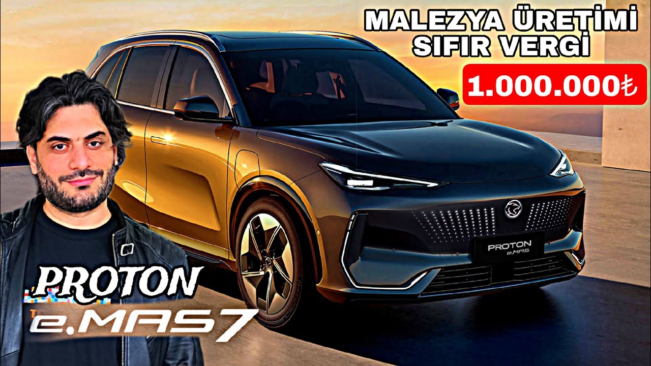 VERGİLER DAHİL 1.000.000₺ SATIŞ FİYATI OLAN ELEKTRİKLİ C SUV  PROTON E MAS7 &Ccedil;IKTI