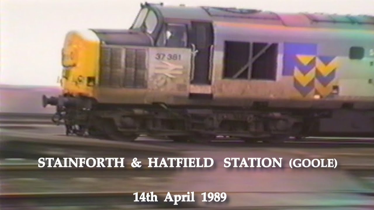 BR in the 1980s Stainforth & Hatfield Station Goole on 14th April 1989