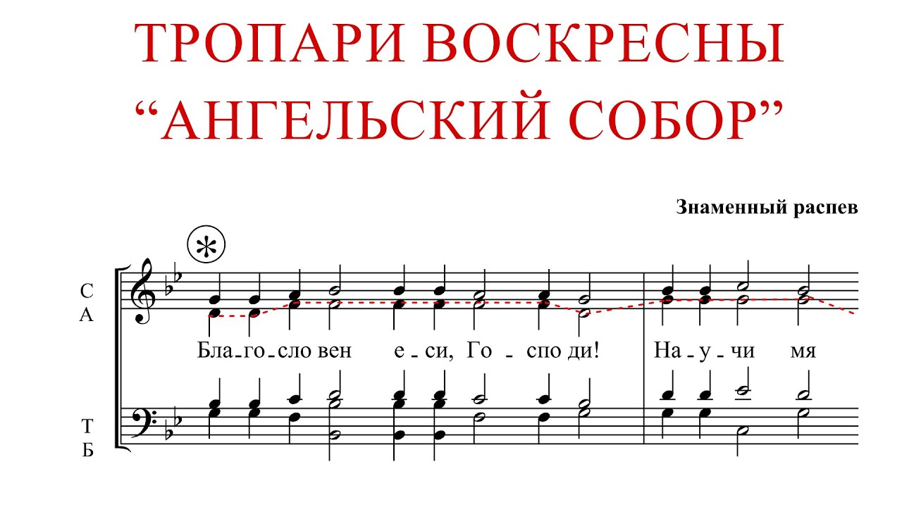 Тропари Воскресны 