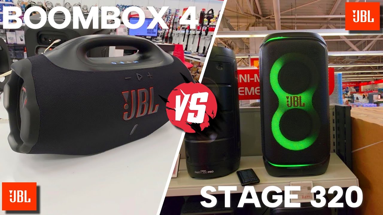 I compared the NEW JBL BOOMBOX 4 with the JBL STAGE 320 🔥 Tell me the WINNER 🔥🙏