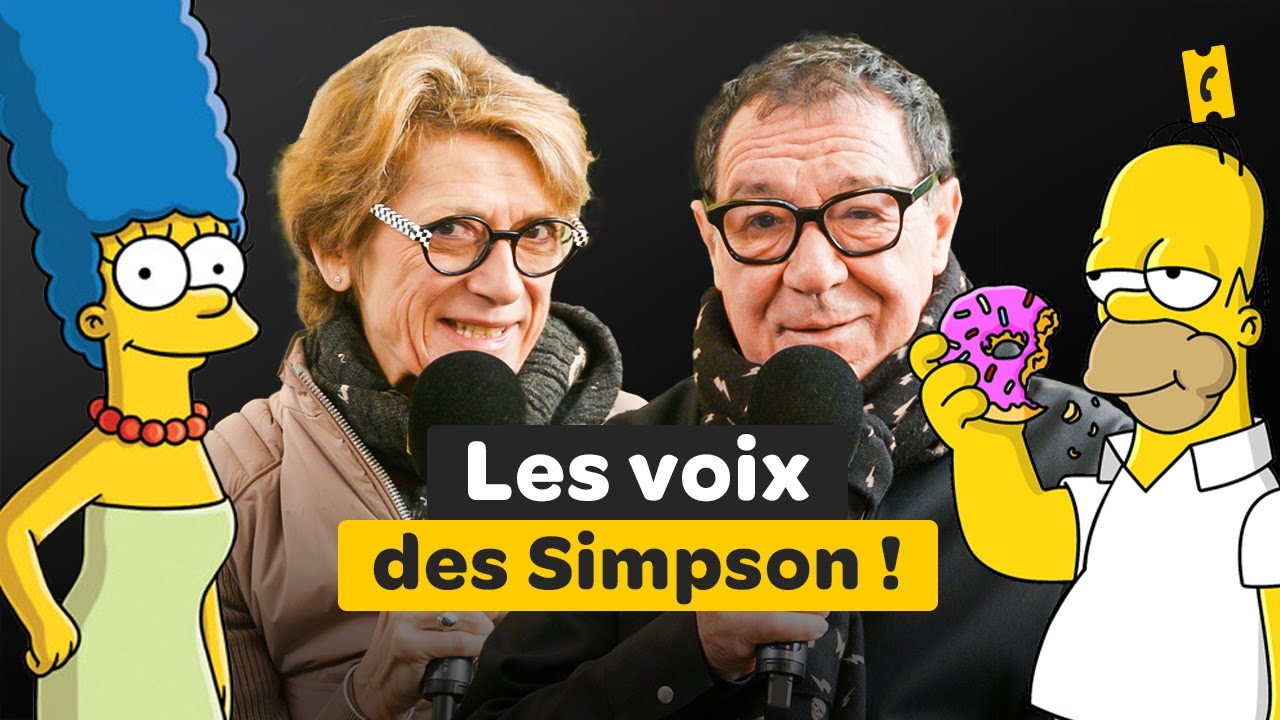 Les voix de Marge et Homer Simpson, ce sont eux ! - Véronique Augereau et Philippe Peythieu