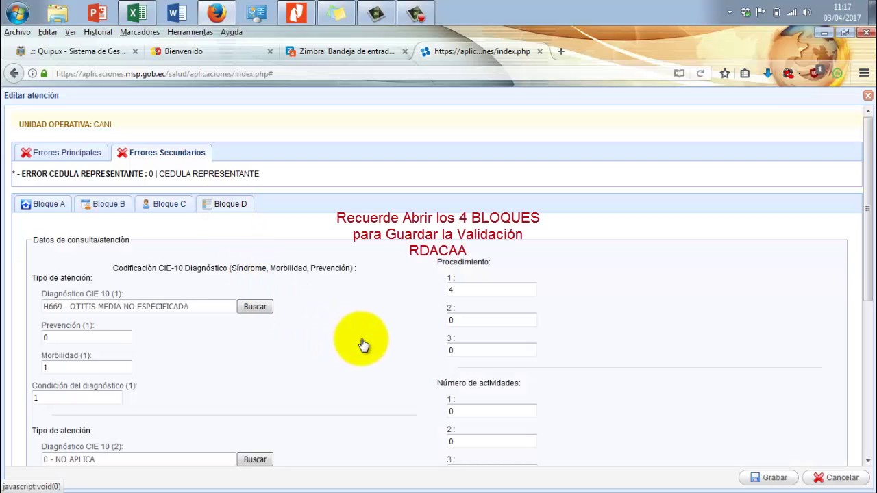 VALIDACION RDACAA 2016 06D04