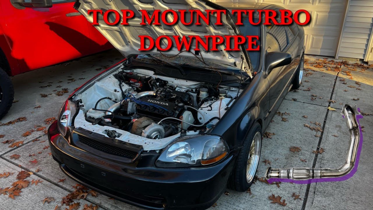 Making A Downpipe For My Top Mount Turbo Civic