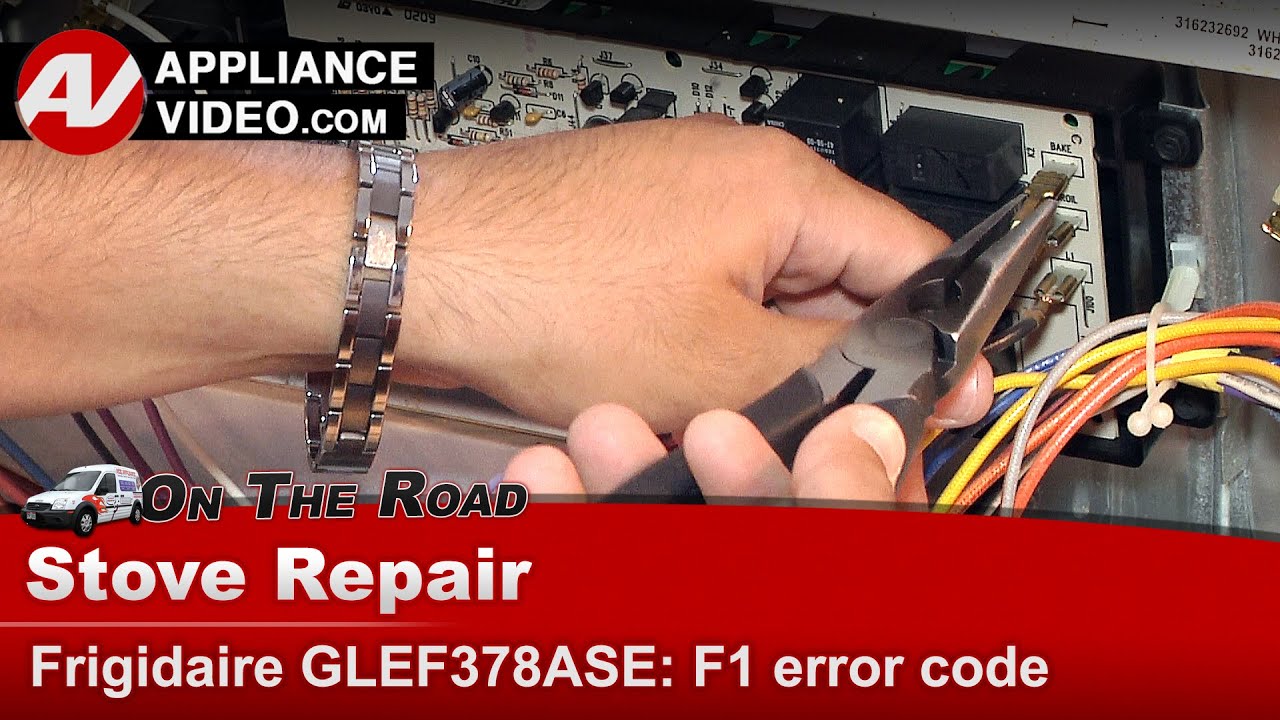 Frigidaire Stove Repair - F1 Error Code - Main Control Board