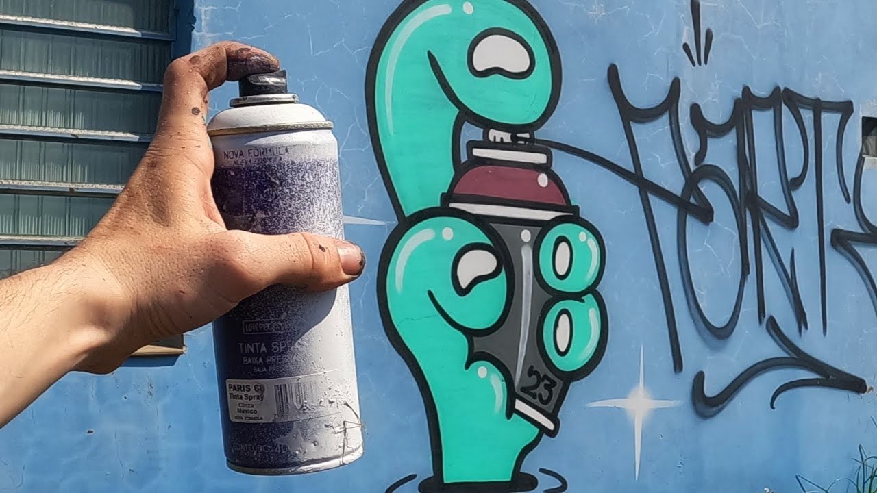 💥Graffiti - Pintando com Spray nas Ruas