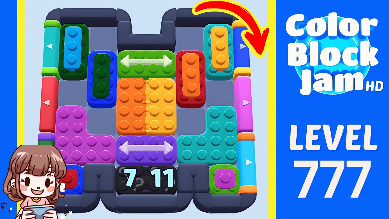Color Block Jam Level 777 Solution Walkthrough