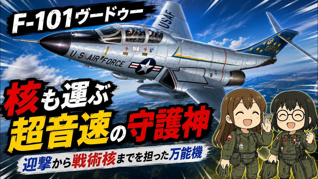 F-101ヴードゥー &ndash; 冷戦空を駆けた超音速迎撃機 【アメリカ戦闘機解説】