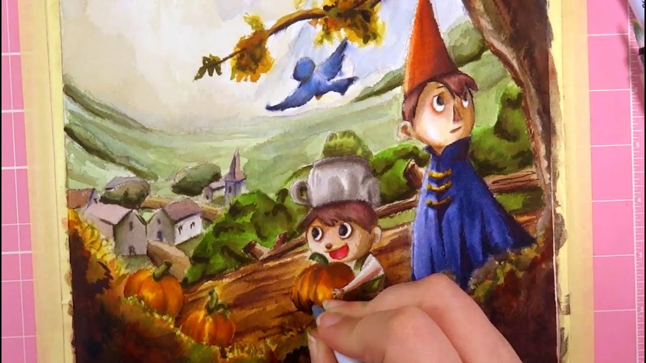 Watercolor Illustration: OVER THE GARDEN WALL