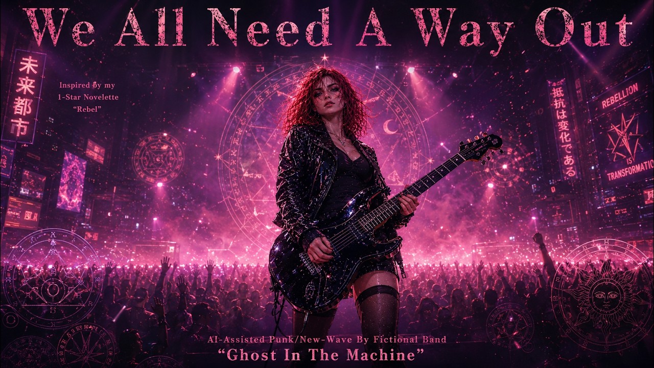 We all need a way out - Punk New-Wave - AI-generated Music Video - punk band Ghost in the Machine