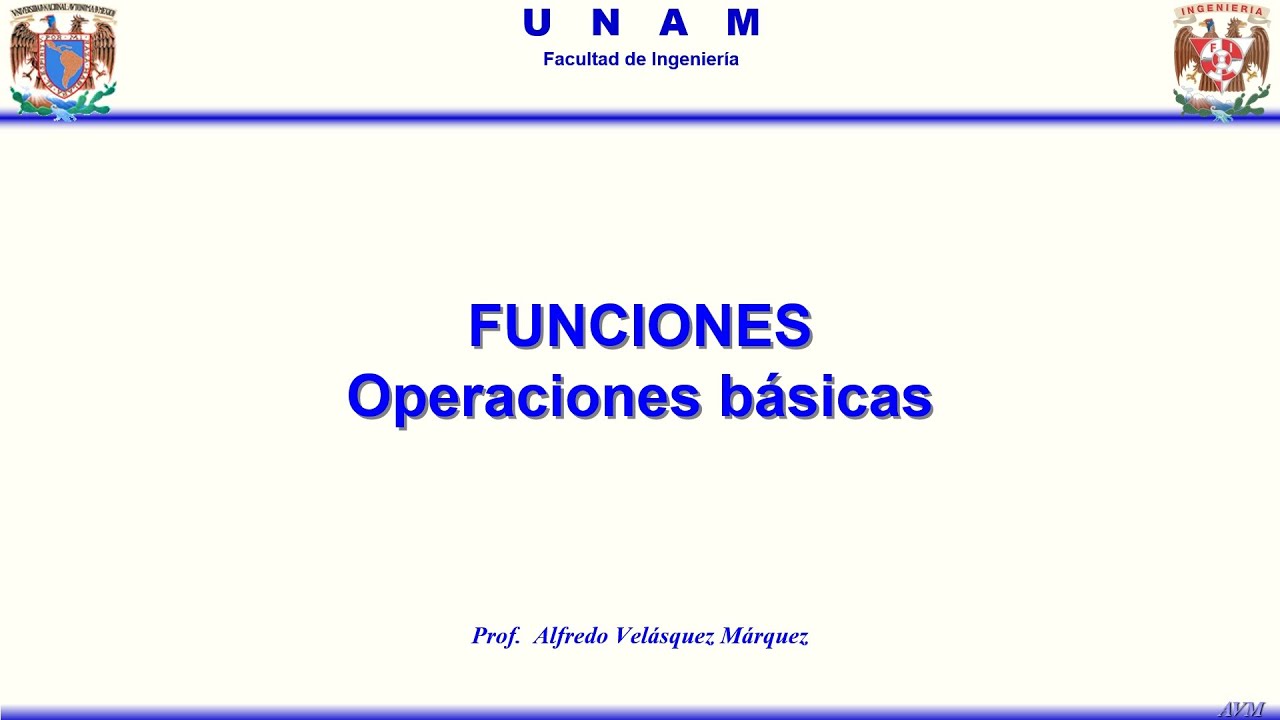 Funciones. Operaciones Básicas.