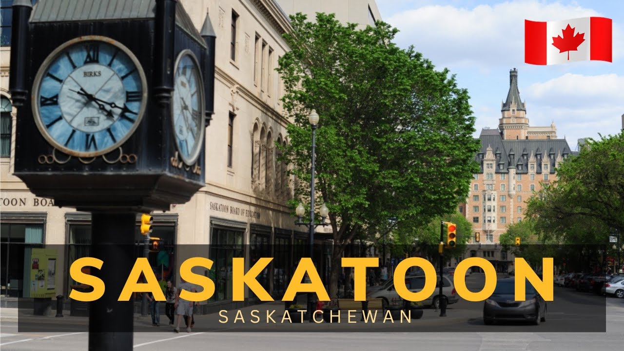Tour around SASKATOON, Saskatchewan- From Airport [FALL SEASON]-Largest city in Saskatchewan, Canada