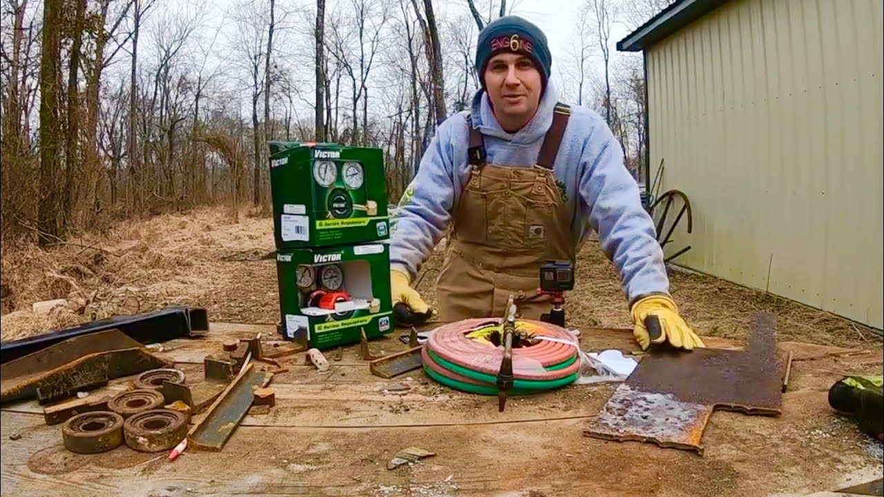 Setting Up My First Oxy Acetylene Torch - My First Cuts