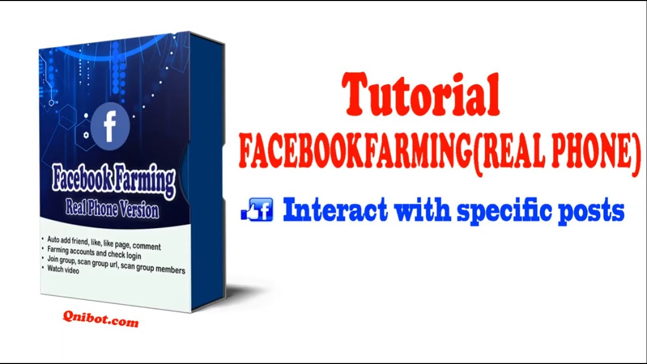 Facebook Phone Farm Automation Software - Auto Interact with Specific Facebook Posts