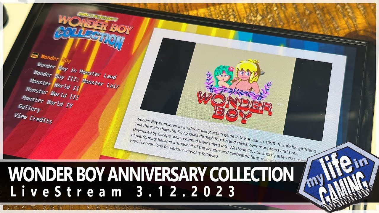 Wonder Boy Anniversary Collection (Nintendo Switch) :: LIVE STREAM
