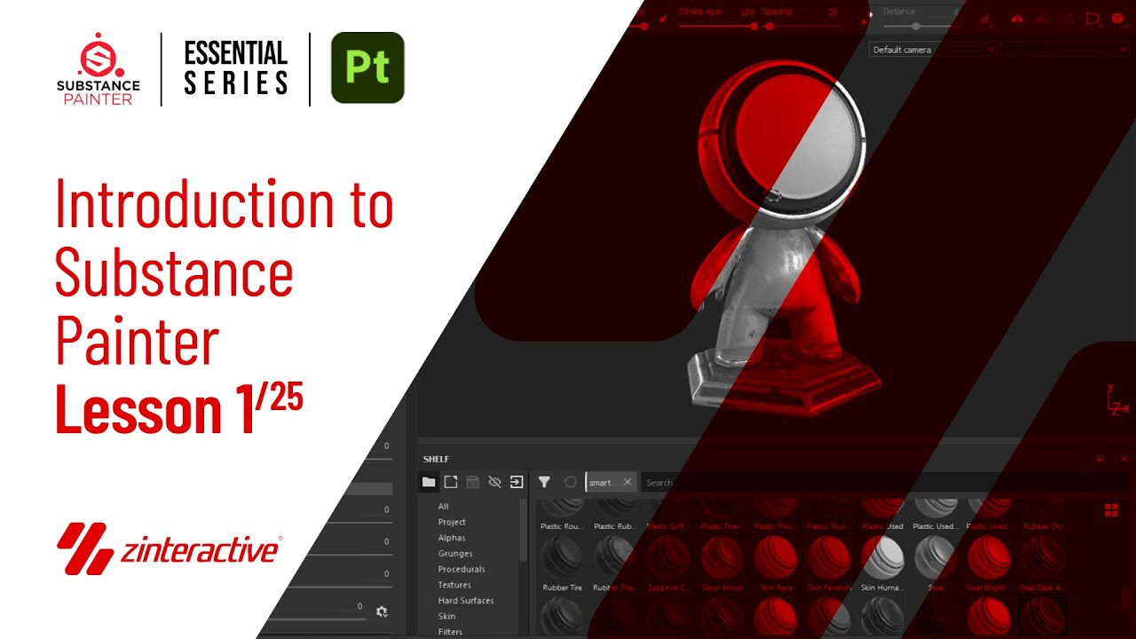 Introduction to Substance Painter | Lesson 1 of 25 | Substance Painter Full Course