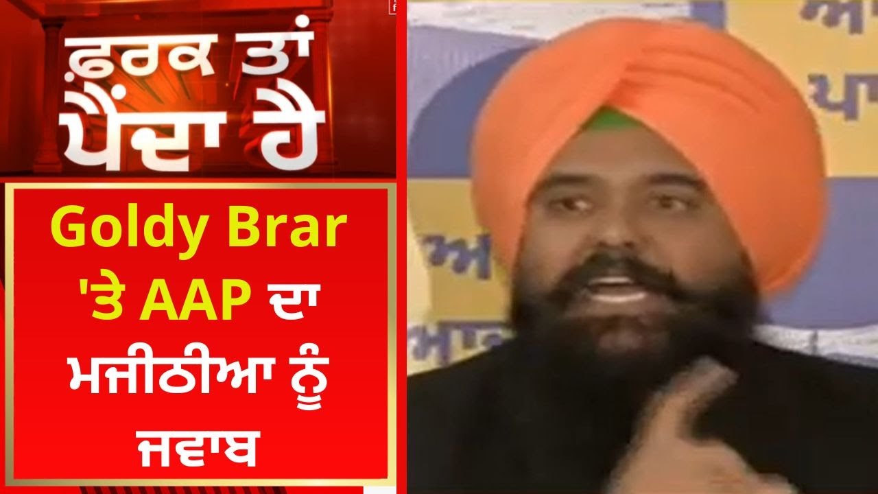 Farak Tan Painda Hai : Goldy Brar 'ਤੇ AAP ਦਾ Bikram Majithia ਨੂੰ ਜਵਾਬ | News18 Punjab