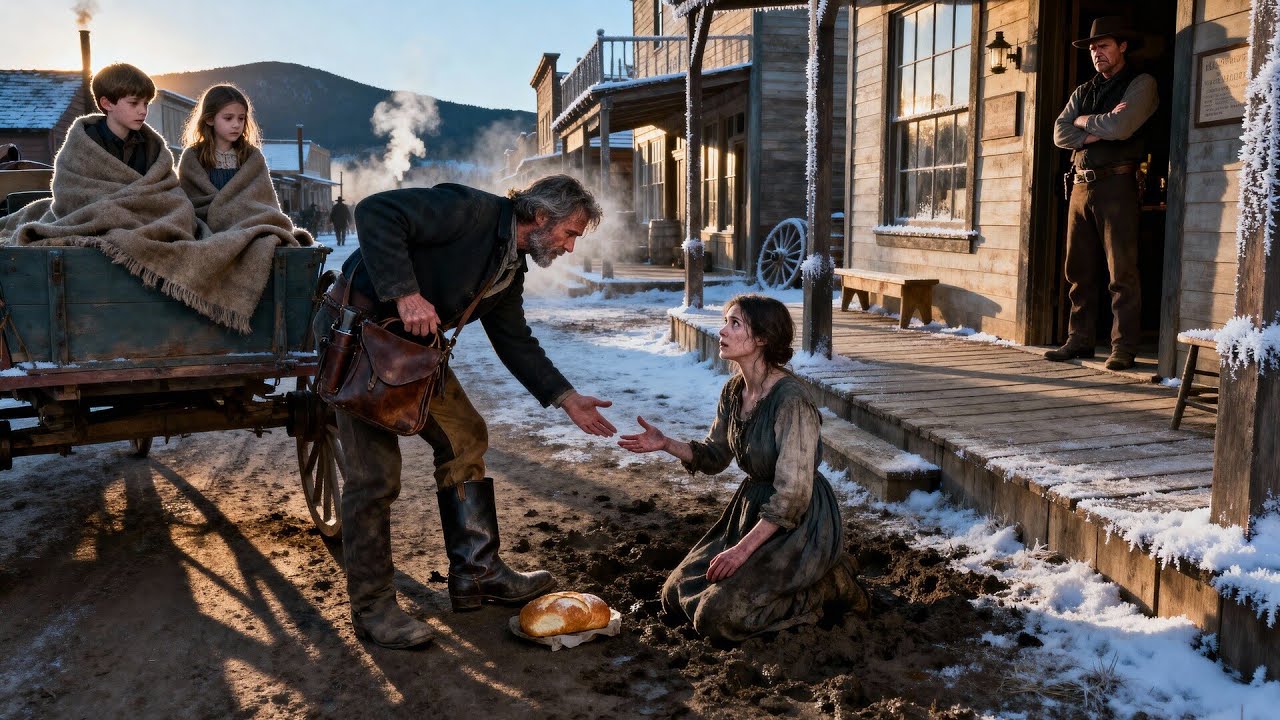 Single Father Rode Into Town for Supplies — But Found a Starving Bride Begging for Bread and Mercy.