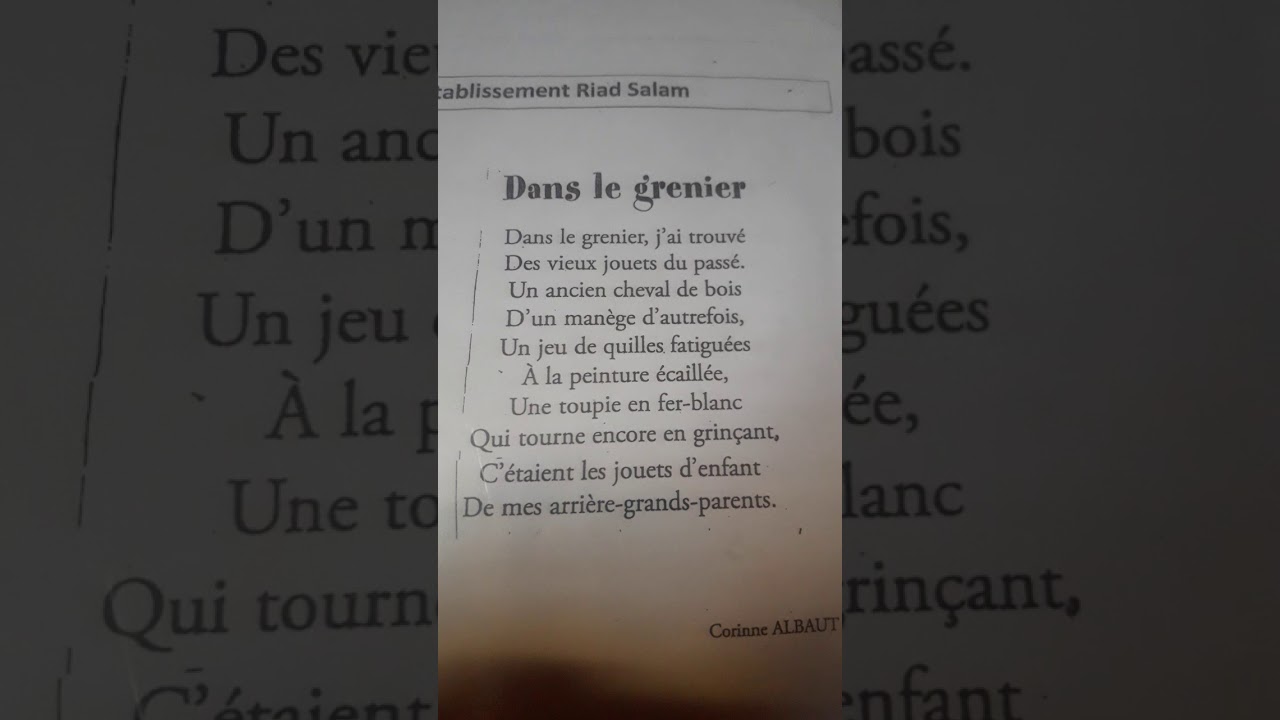 Dans le grenier