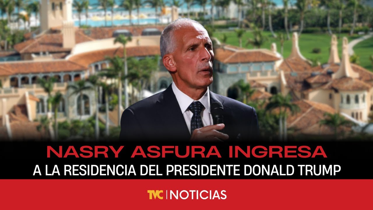 Nasry Asfura ingresa a la residencia del presidente Donald Trump