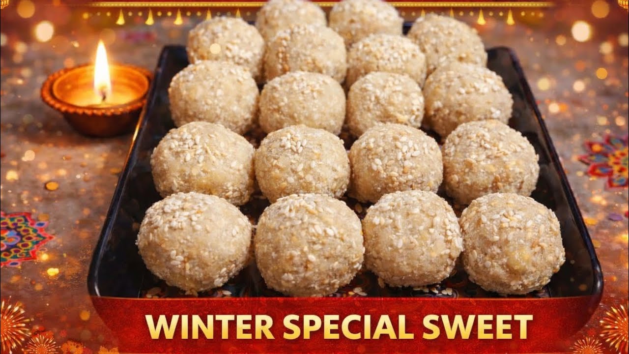 Market Jaise Mawa Til Ladoo Ghar Par | Til Khoya Ladoo Recipe