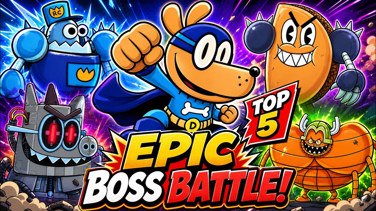 Dog Man Mission Impawsible - All Bosses