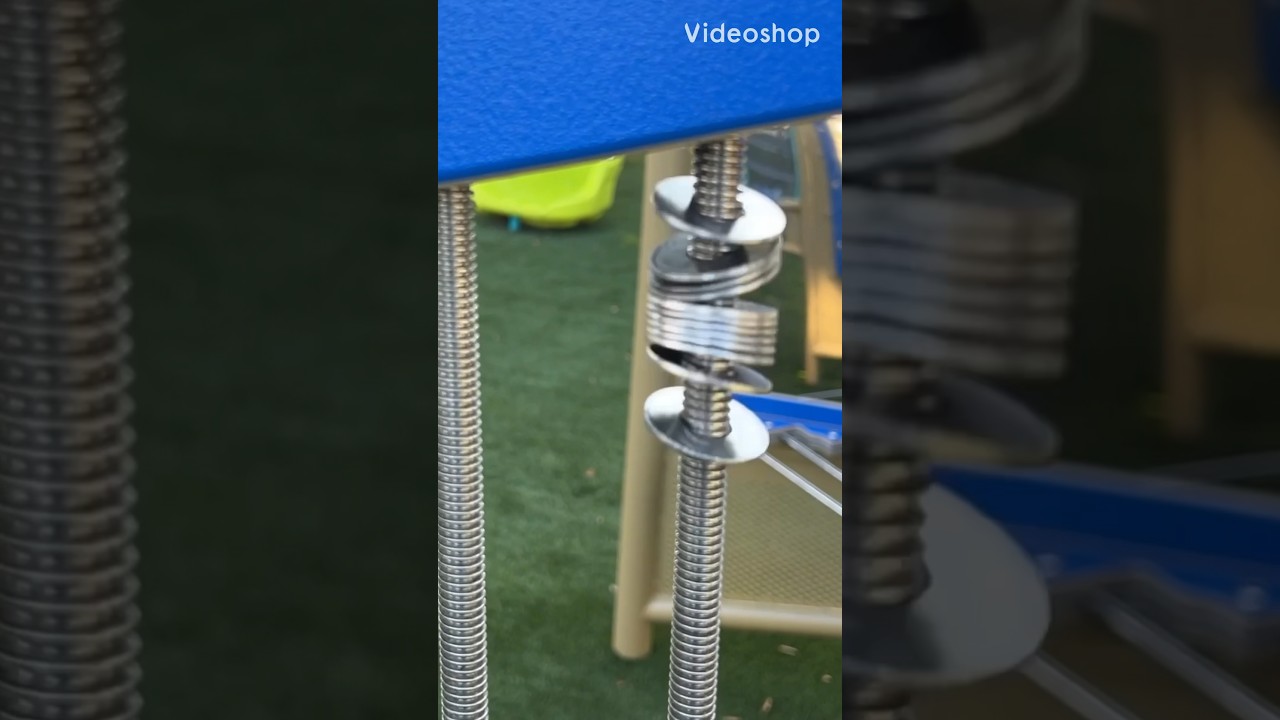 Satisfying! - Flat Washers Spin on All-Thread - #watch & #relax from #work #metal #steel #calm