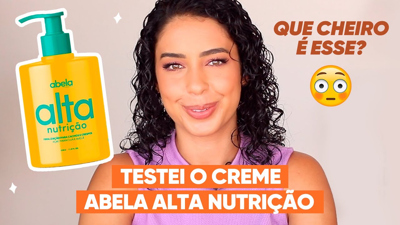 FINALIZAÇÃO COM O CREME ABELA ALTA NUTRIÇÃO PRA CABELO CACHEADO | JULIANA LOUISE